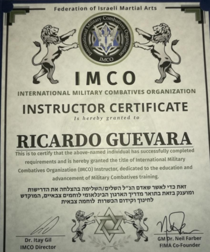 Certificación Instructor Militar IMCO